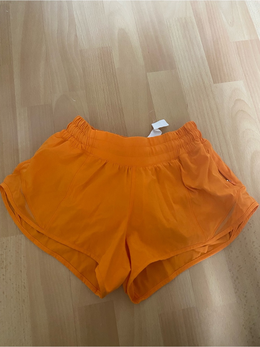 lululemon athletica Bright Orange Hottie Hot Shorts